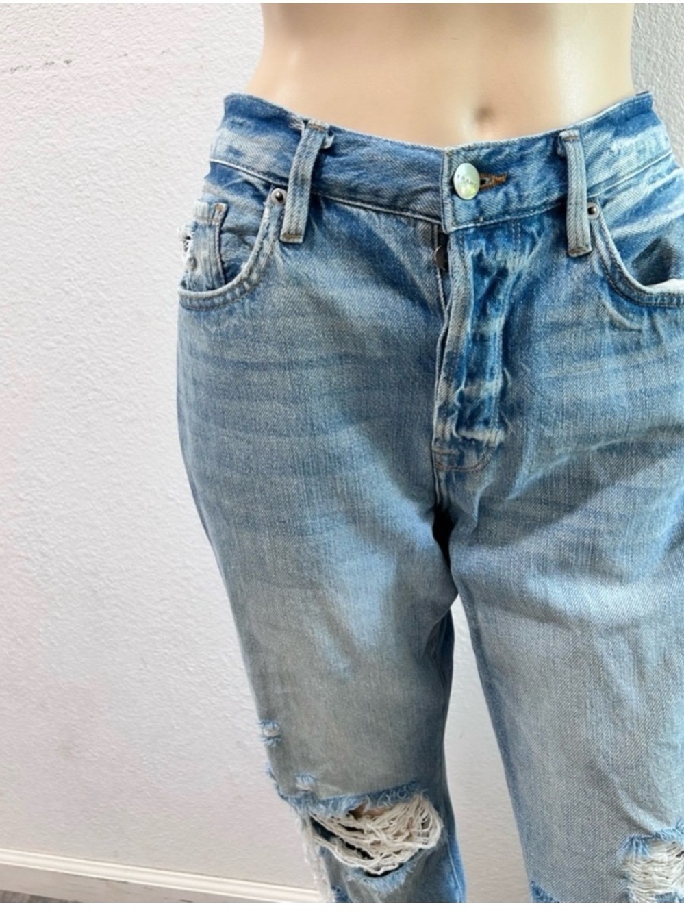 Frame Denim distressed Light Blue Jeans size:27 - Picture 15 of 16